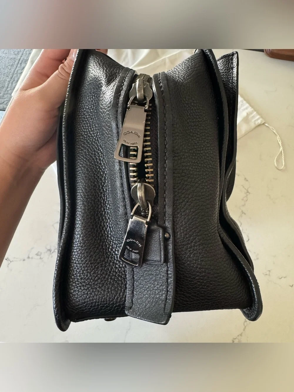 Coach Dreamer 36 Satchel in Gunmetal/Black
